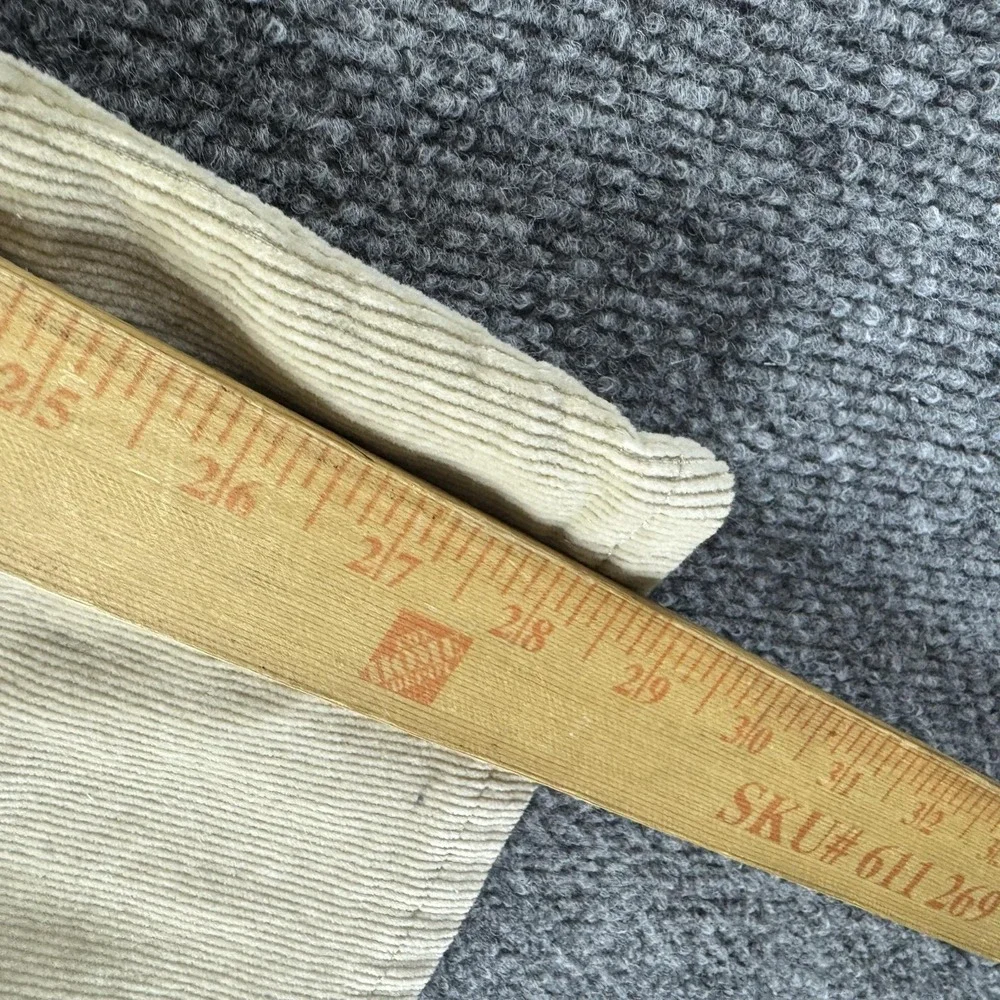 Levis Ribcage Straight Ankle Pants Womens 26 Beige Corduroy Pockets Fall